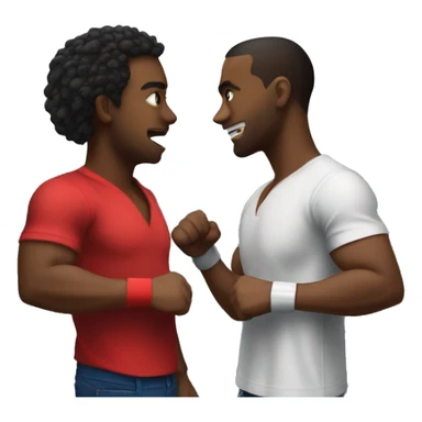 2 Haitians and 1 Trinidadian slap boxing in the elevator. sticker