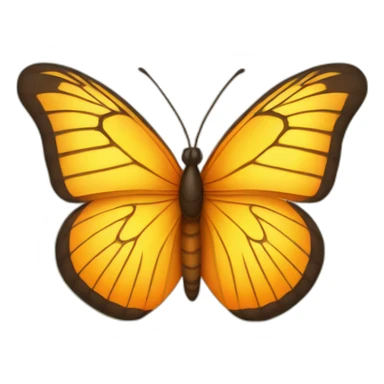 yellow and orange butterfly sticker