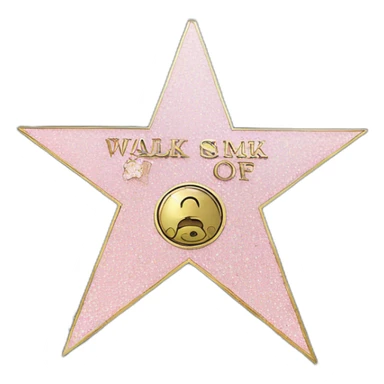 Walk of fame sticker