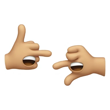 Sad face with fingers pointing at each other  sticker