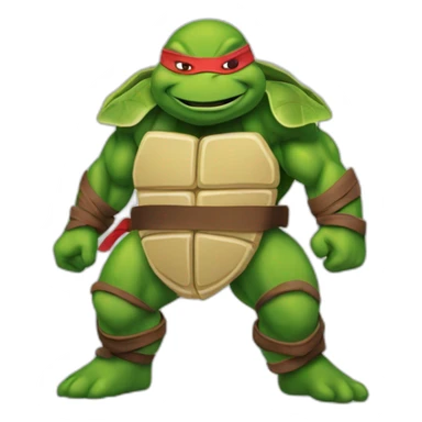 Ninja turtle shredded like lettuce sticker