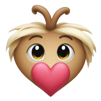 heart with annimal print sticker