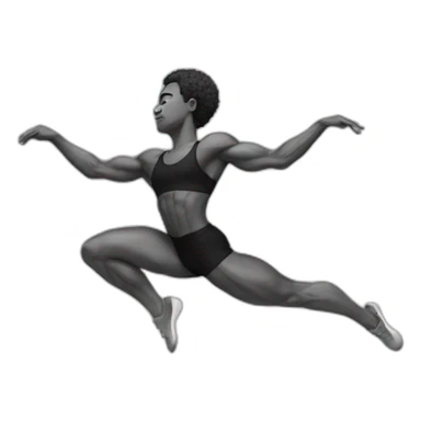 calisthenics black and white sticker