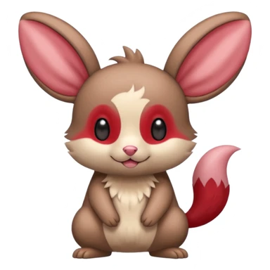 Teddiursa-Minccino-Plusle-fusion  sticker