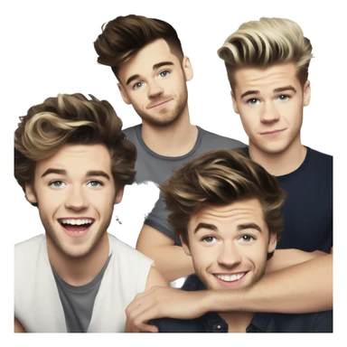 One Direction band photo sticker