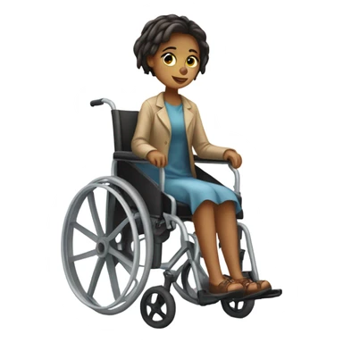 Poland Girl in a wheelchair  sticker