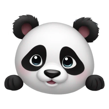 Panda bisous sticker