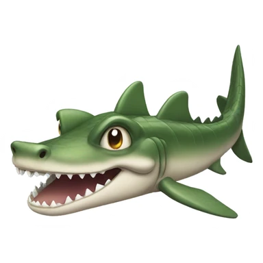 Crocodile-Shark sticker