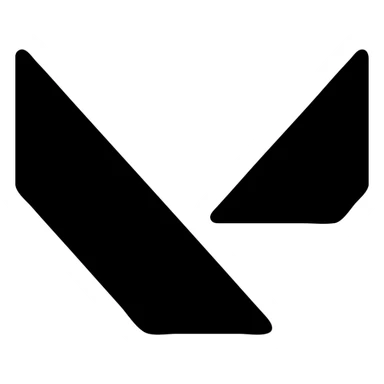Valorant logo with the letter V sticker