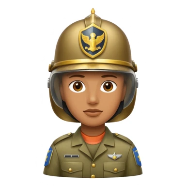 Casco con grado de sargento sticker