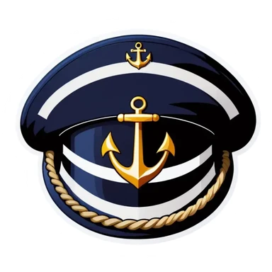 captains hat sticker