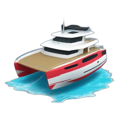 luxious catamaran sticker