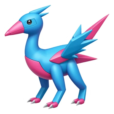 Manectric-Porygon-Electrike-Amaura-Fakemon-fusion, full body sticker