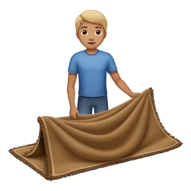 Lifting up a rug and sweeping  stuff under to hide things sticker