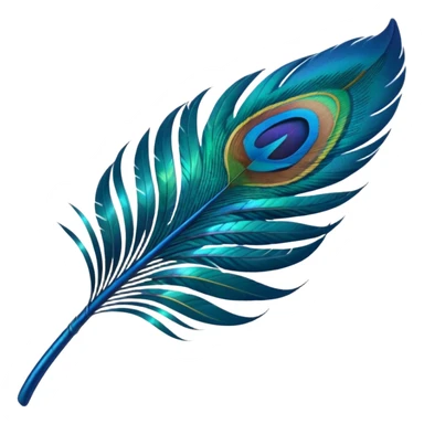 peacock feather sticker