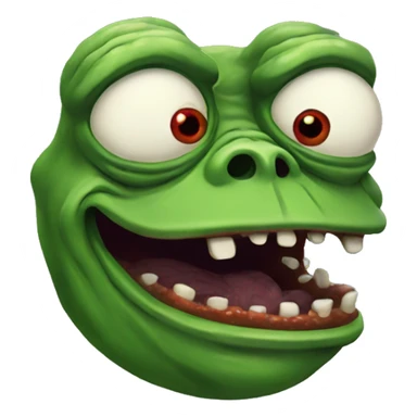 Pepe Frog As A Zombie sticker