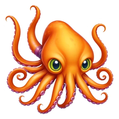 Cat squid bird all fused as one sticker