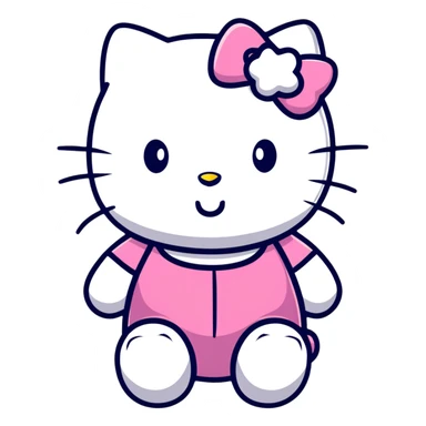 hello kitty character sticker
