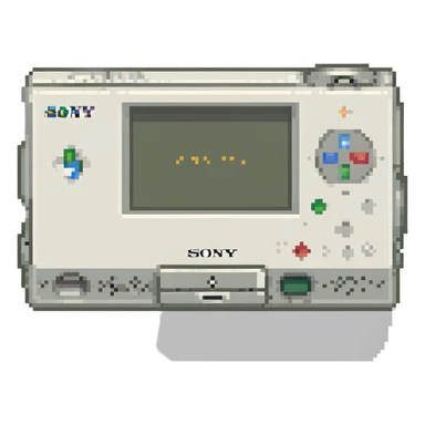 белый плеер Sony, no background sticker