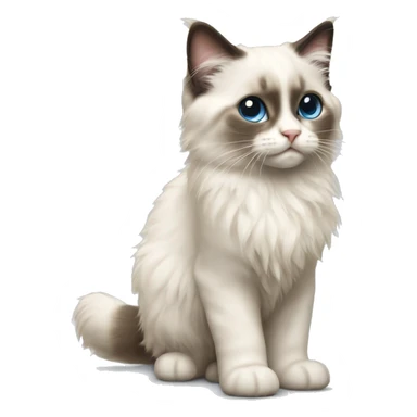 Ragdoll kitten standing sticker