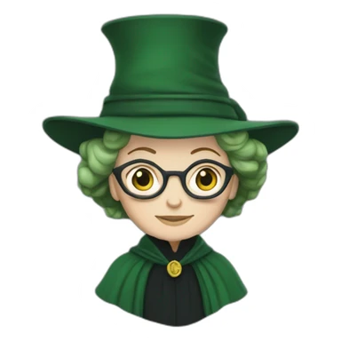 Green Minerva McGonagall sticker