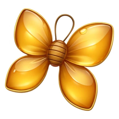 Bow made of honey sticker