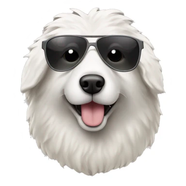 Sheepdog with sunglasses  sticker