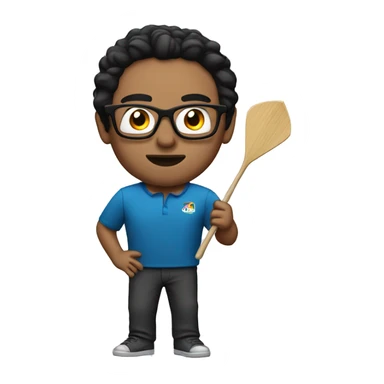 Dart player with Dark hair and glasses sticker