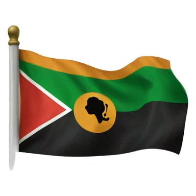 African American heritage flag sticker