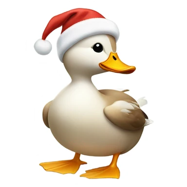 Duck that’s Christmas festive  sticker
