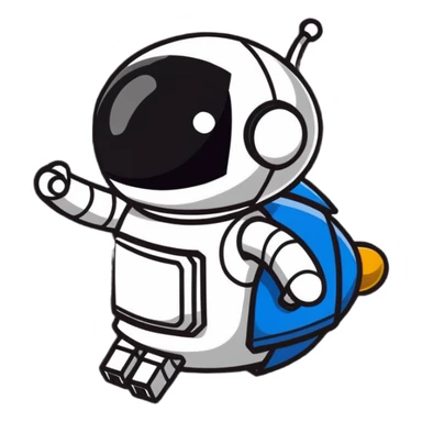 Stealth robot with cloaking panels and low profile sticker