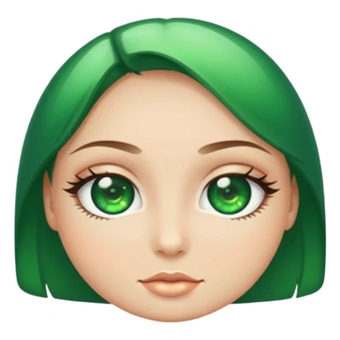 Green eyes sticker