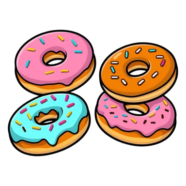 Donuts sticker