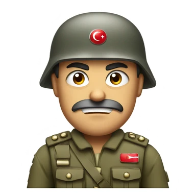 angry Turkish soldier sticker