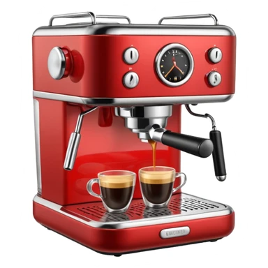 An espresso maker sticker