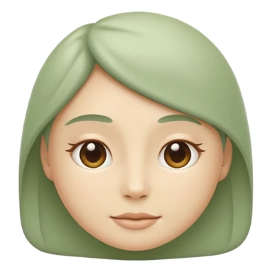 Minimal wellness emoji representing tighter skin and firmness,
subtle lifting effect, smooth contours, calm and natural,
no beauty or cosmetic symbols, soft sage green color palette sticker