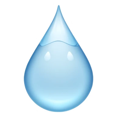 Gota de agua color blanco sticker