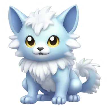 Cute cool shiny fantasy animal hybrid Fakemon full body sticker