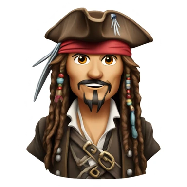 jack sparrow johnny depp sticker