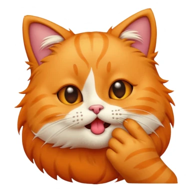A cute cat emoji blowing a kiss with a little bite sticker