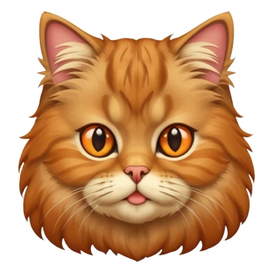 Tabby Persian cat head sticker