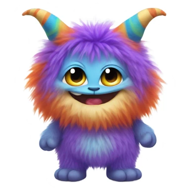 kind funny baby monster sticker