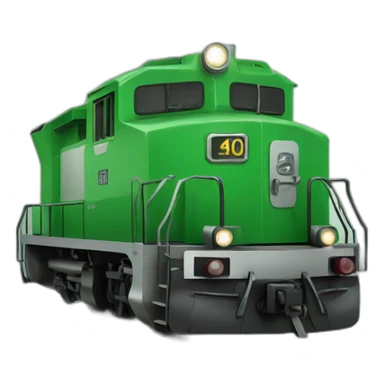 Locomotive verte sticker