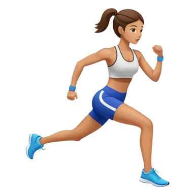 athletic woman exercising sticker