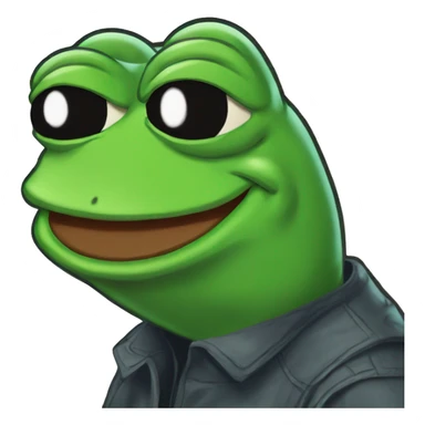 Pepe the frog a banner reading merlis sticker