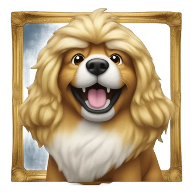 trump riding a dog sticker