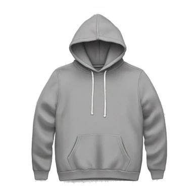 Grey color pullover hoodie no person sticker