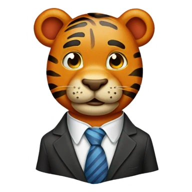 Tigger wearing a tie sticker