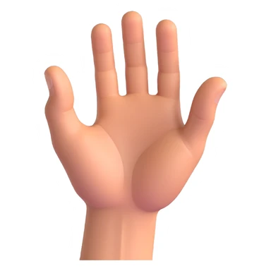 a fist hand hitting an open palm, clear gesture, dynamic motion sticker