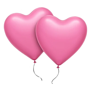 pink heart balloons sticker